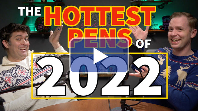 Hottest Pens of 2022 text over Pencast screen