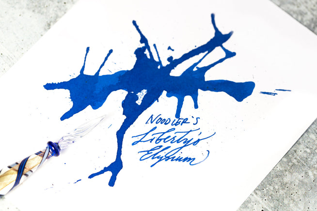 Ink splatter of Noodler's Liberty's Elysium