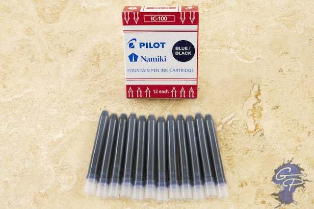Pilot Namiki cartridges unboxed on a desk