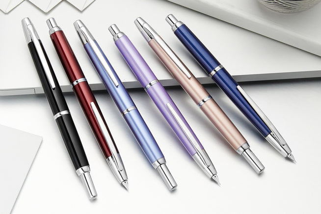 Pilot Decimo 6 colors of fountain pens