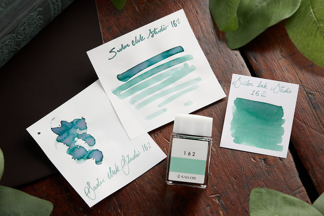 Sailor Ink Studio 162 fountain pen ink, ink swabs