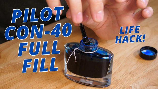 How to fill Pilot CON-40, ink bottle
