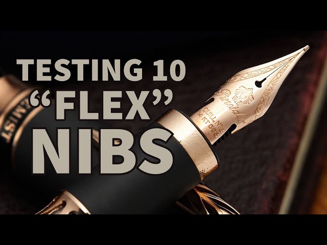 Test 10 "Flex" Nibs, fountain pen nib
