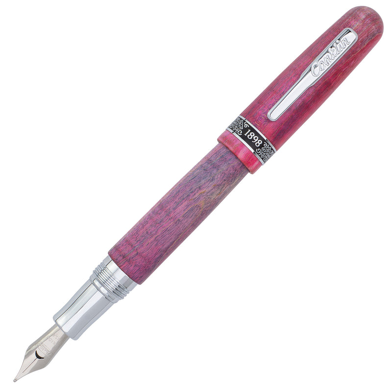 Conklin 1898 Fountain Pen - Stabilized Wood Matte Purple/Pink (Limited Edition)