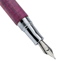 Conklin 1898 Fountain Pen - Stabilized Wood Matte Purple/Pink (Limited Edition)