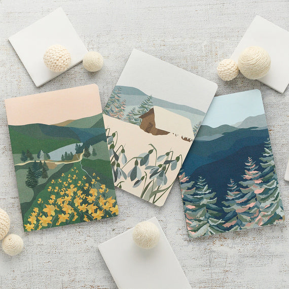Clairefontaine La Vie en Vosges A5 Staplebound Notebook - Lined