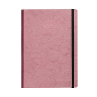 Clairefontaine Basic Clothbound A5 Notebook - Rose, Dot Grid