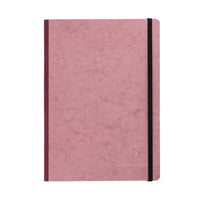 Clairefontaine Basic Clothbound A5 Notebook - Rose, Lined