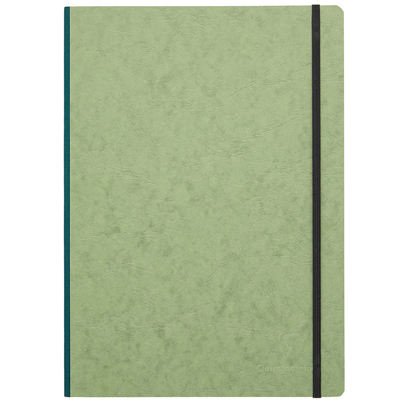 Clairefontaine Basic Clothbound A4 Notebook - Green, Lined