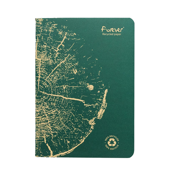 Clairefontaine Forever Recycled Staplebound A5 Notebook - Pine Green