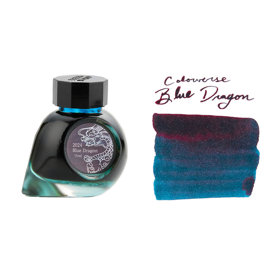 Colorverse Blue Dragon Standard bottle and swab on white background