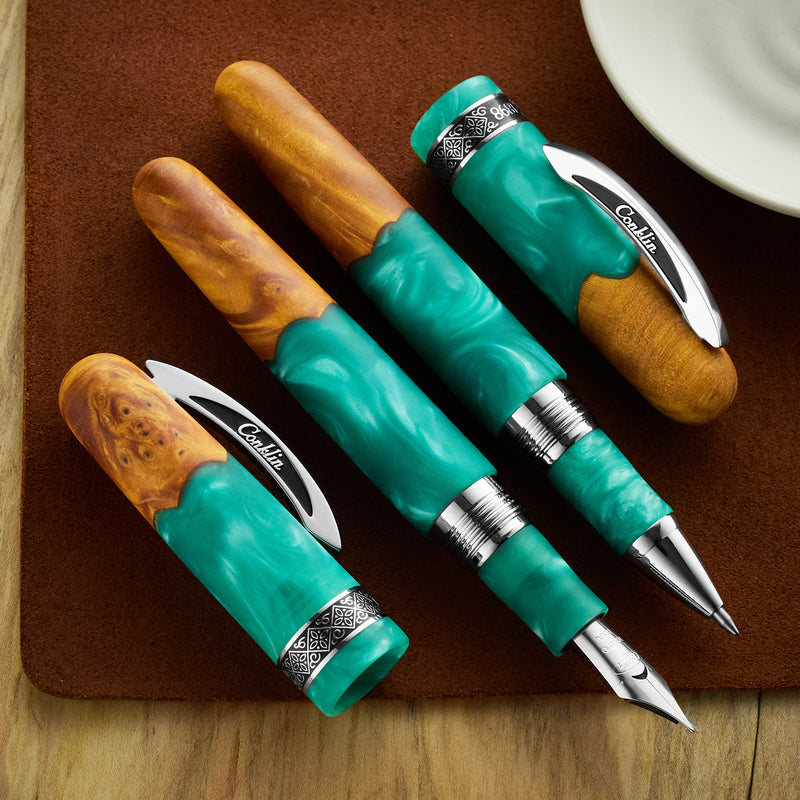 Conklin 1898 Fountain Pen - Spectra Fusion Teal (Limited Edition)