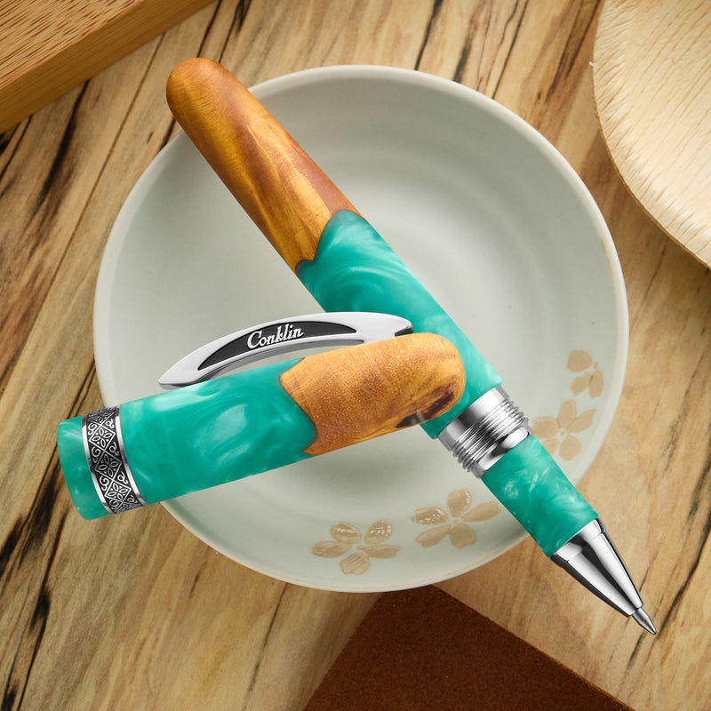 Conklin 1898 Gel Rollerball Pen - Spectra Fusion Teal (Limited Edition)