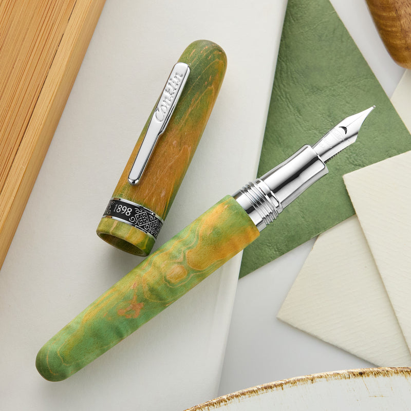 Conklin 1898 Fountain Pen - Stabilized Wood Matte Green (Limited Edition)
