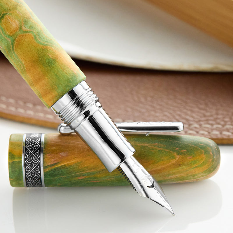 Conklin 1898 Fountain Pen - Stabilized Wood Matte Green (Limited Edition)