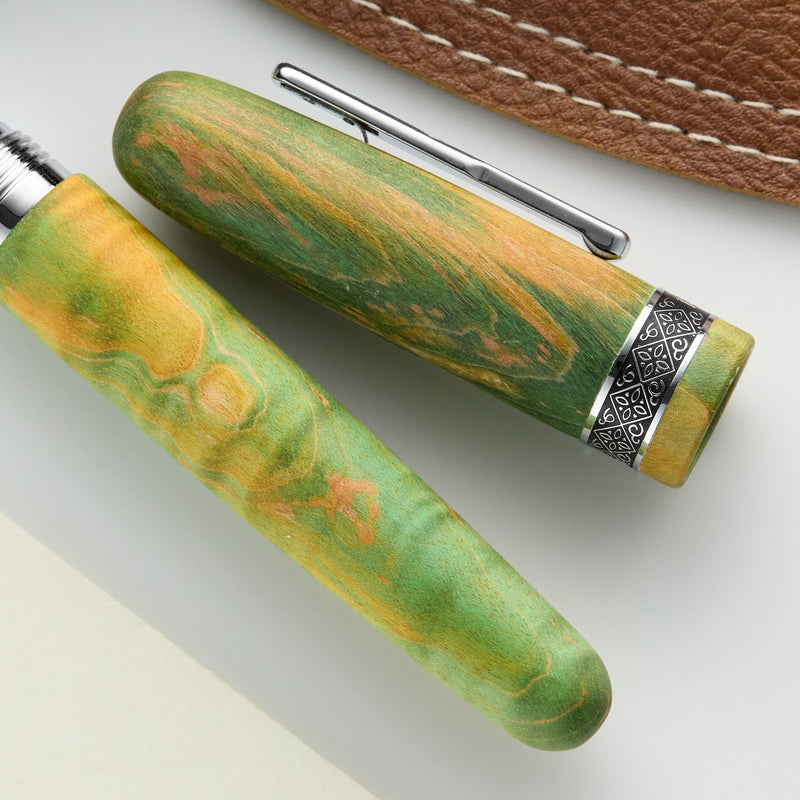 Conklin 1898 Fountain Pen - Stabilized Wood Matte Green (Limited Edition)