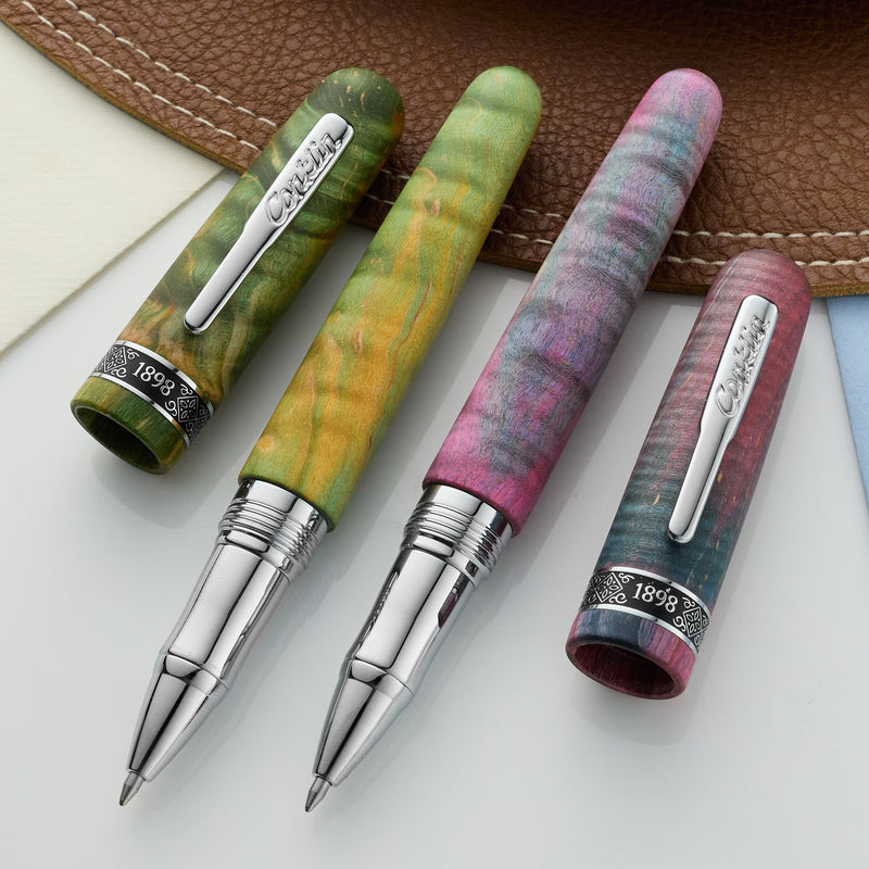 Conklin 1898 Gel Rollerball Pen - Stabilized Wood Matte Green (Limited Edition)