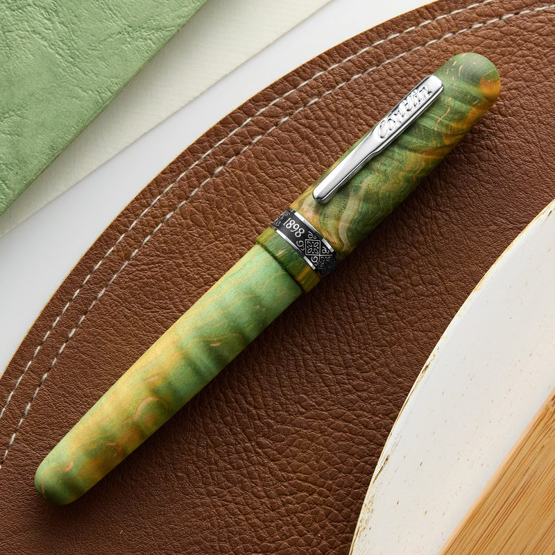 Conklin 1898 Gel Rollerball Pen - Stabilized Wood Matte Green (Limited Edition)