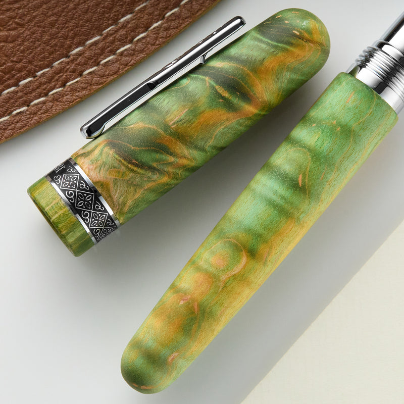 Conklin 1898 Gel Rollerball Pen - Stabilized Wood Matte Green (Limited Edition)