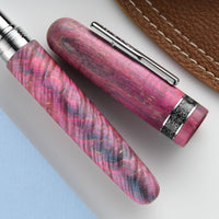Conklin 1898 Fountain Pen - Stabilized Wood Matte Purple/Pink (Limited Edition)