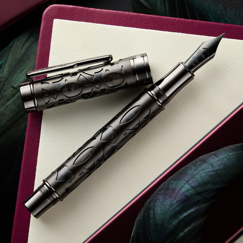 Conklin Endura Deco Crest Fountain Pen - Black (Limited Edition)