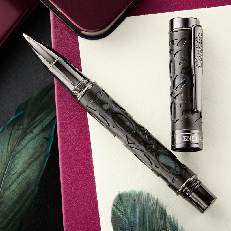 Conklin Endura Deco Crest Gel Rollerball Pen - Black (Limited Edition)