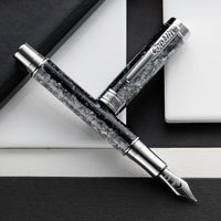 Conklin Endura Epoxy Nights Fountain Pen -  Silver/Black (Special Edition)