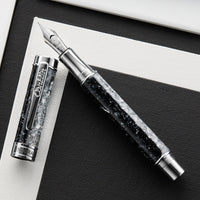 Conklin Endura Epoxy Nights Fountain Pen -  Silver/Black (Special Edition)
