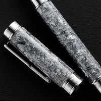 Conklin Endura Epoxy Nights Gel Rollerball -  Silver/Black (Special Edition)