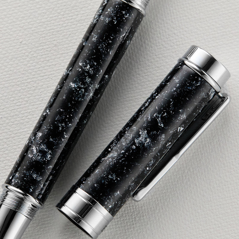 Conklin Endura Epoxy Nights Gel Rollerball -  Silver/Black (Special Edition)