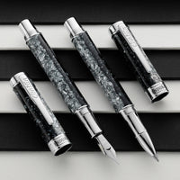 Conklin Endura Epoxy Nights Gel Rollerball -  Silver/Black (Special Edition)