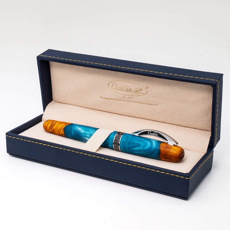 Conklin 1898 Gel Rollerball Pen - Spectra Fusion Blue (Limited Edition)