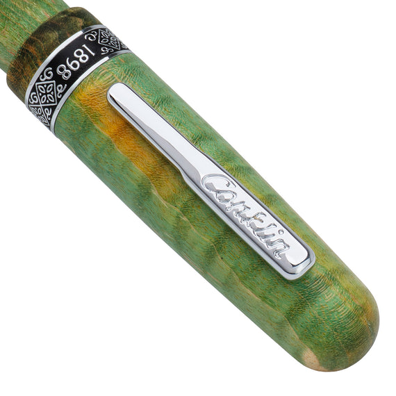 Conklin 1898 Gel Rollerball Pen - Stabilized Wood Matte Green (Limited Edition)