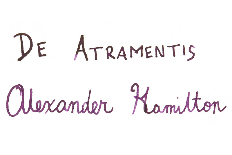 De Atramentis Alexander Hamilton - Ink Sample