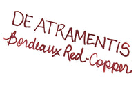 De Atramentis Pearlescent Bordeaux Red-Copper - 45ml Bottled Ink