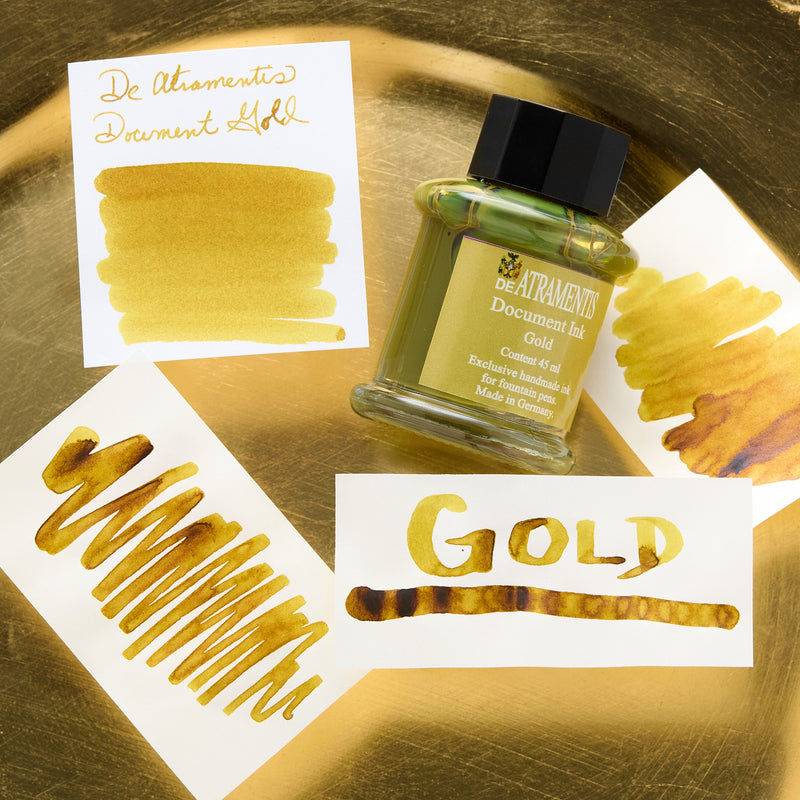 De Atramentis Document Ink Gold - 45ml Bottle