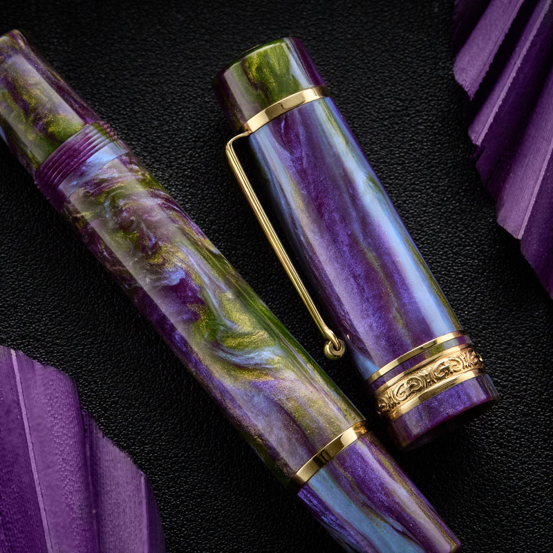 Delta DV Original Mid Size Fountain Pen - Wisteria Walk (Limited Edition)