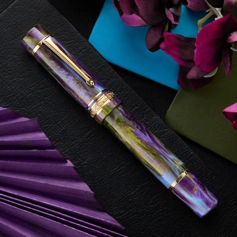 Delta DV Original Mid Size Fountain Pen - Wisteria Walk (Limited Edition)