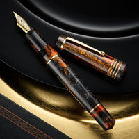 Delta DV Original Mid Size Fountain Pen - Glow Up Oro