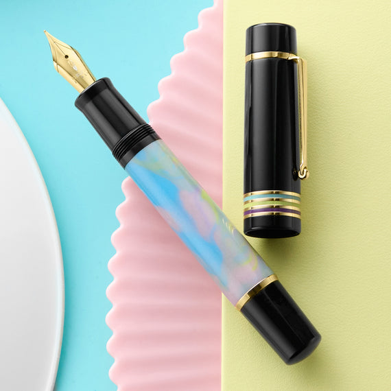 Delta DV Original Mid-Size Fountain Pen - Cosmic Cotton Candy (Limited Edition)