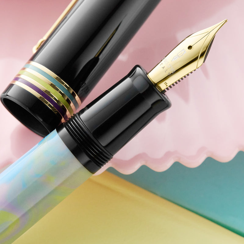 Delta DV Original Mid-Size Fountain Pen - Cosmic Cotton Candy (Limited Edition)