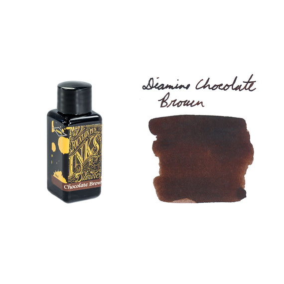 Diamine Chocolate Brown - 30ml Bottled Ink