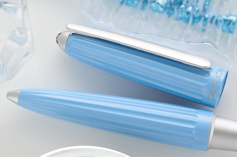 Diplomat Aero Fountain Pen - Ice Blue (Special Edition)