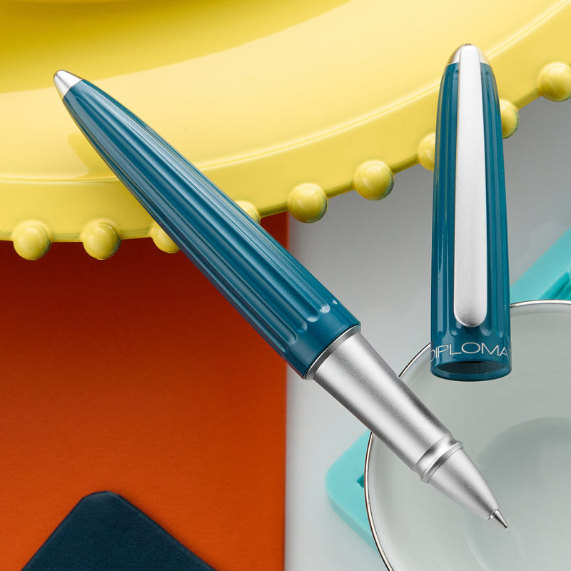 Diplomat Aero Rollerball Pen - Teal (Special Edition)