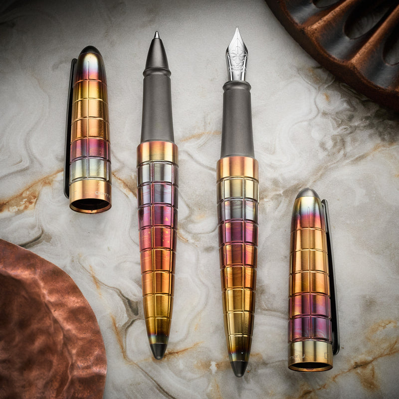 Diplomat Aero Fountain Pen - Rhomb Flame