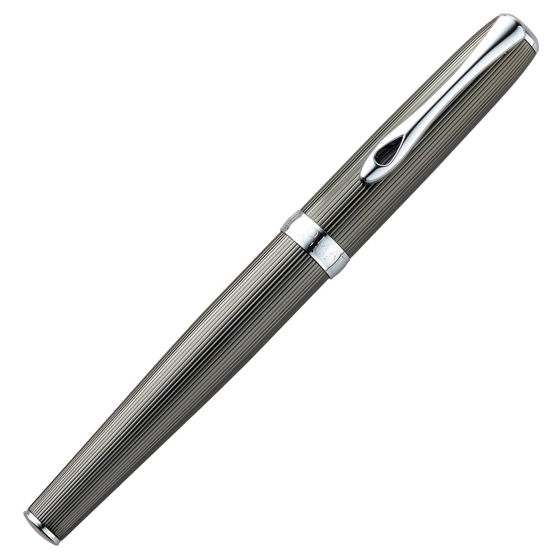 Diplomat Excellence A2 Fountain Pen - Guilloche Black/Chrome