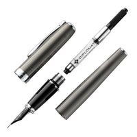 Diplomat Excellence A2 Fountain Pen - Guilloche Black/Chrome