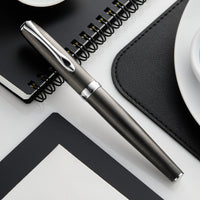 Diplomat Excellence A2 Fountain Pen - Guilloche Black/Chrome