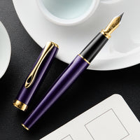 Diplomat Excellence A2 Fountain Pen - Violet Rain/Gold