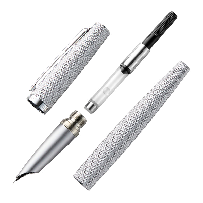 Diplomat Viper Fountain Pen - Silver